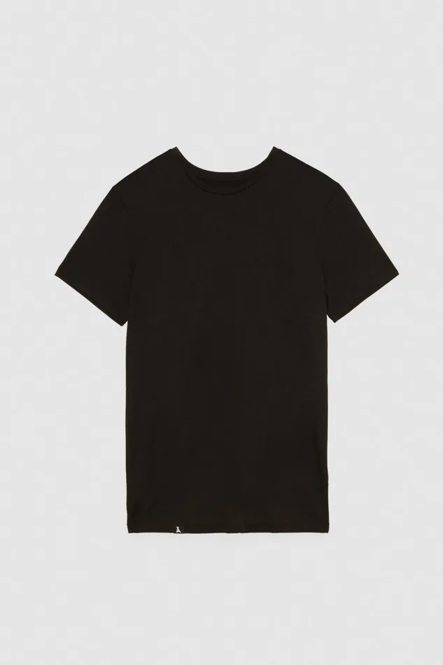 Patrizia Pepe Tops and Shirts Slim Fit TShirt In Lyocell Jersey And Cotton Black 8211 Men