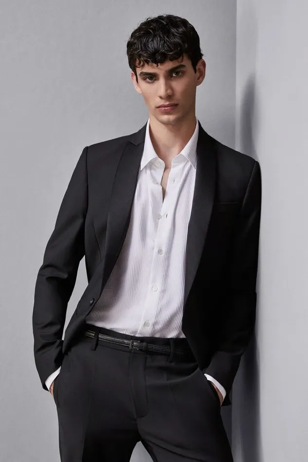 Patrizia Pepe Tops and Shirts Viscose Twill Jacquard Shirt White 8211 Men