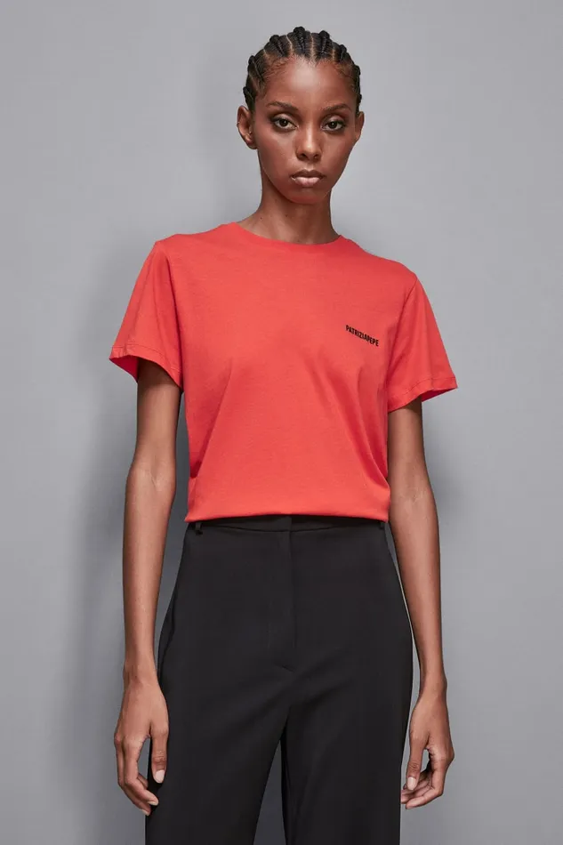 Patrizia Pepe Tops TShirt With Logo Red 8211 Women