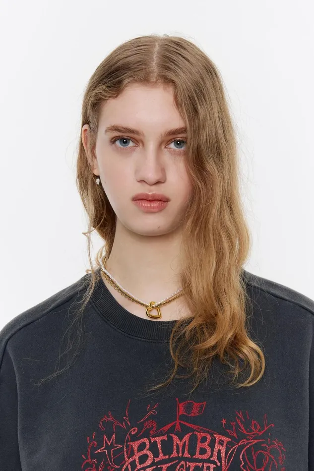 Pearl Multichain Heart Necklace With Gold Crystals Gold Women Bimba Y Lola Jewelry Pearl Multichain Heart Necklace With Gold Crystals Gold Women Bimba Y Lola Jewelry
