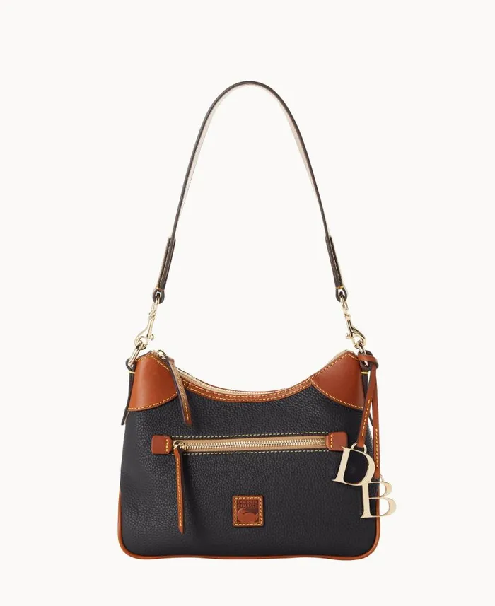 Pebble Grain Small Hobo Black Woman Dooney and Bourke Shoulder Bags
