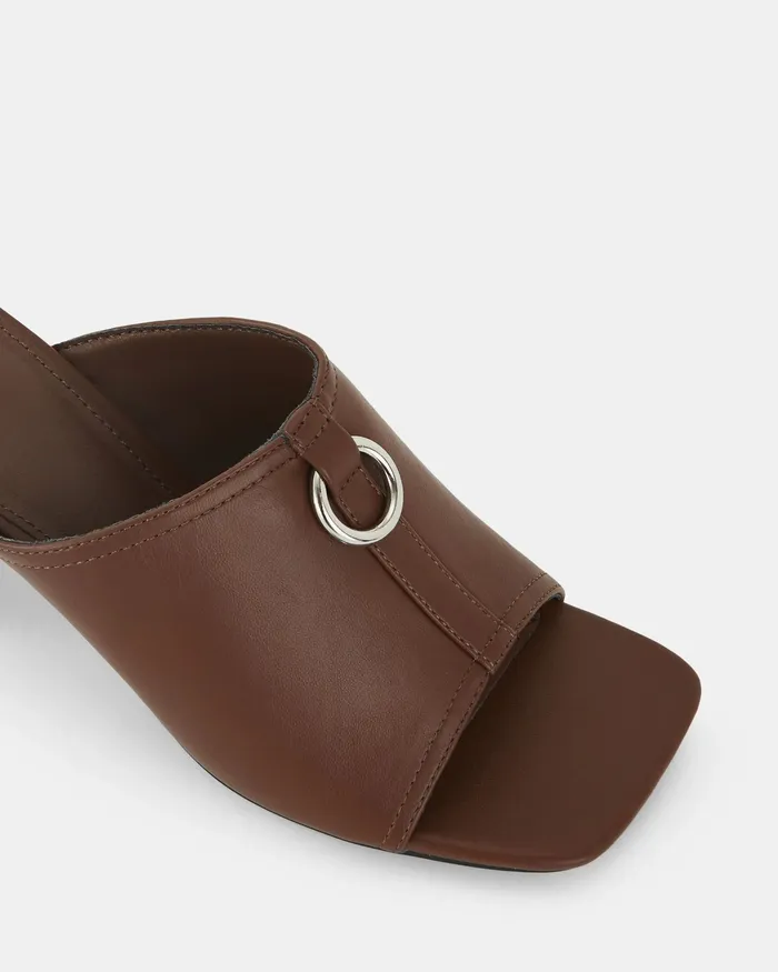 Peep Toes FRODO MILK CHOCOLATE Open Toe Heels NOVO Shoes Women