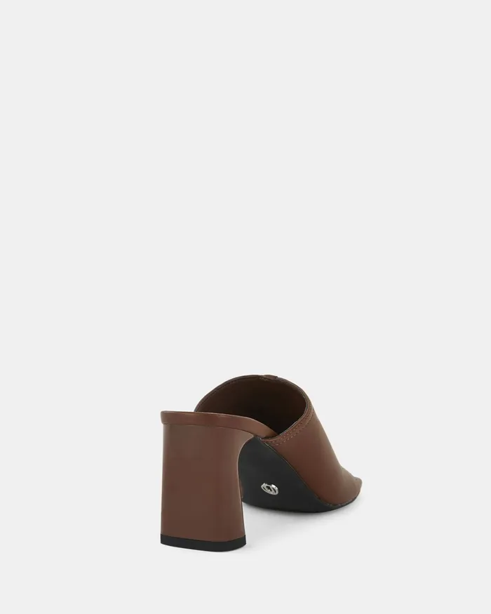 Peep Toes FRODO MILK CHOCOLATE Open Toe Heels NOVO Shoes Women