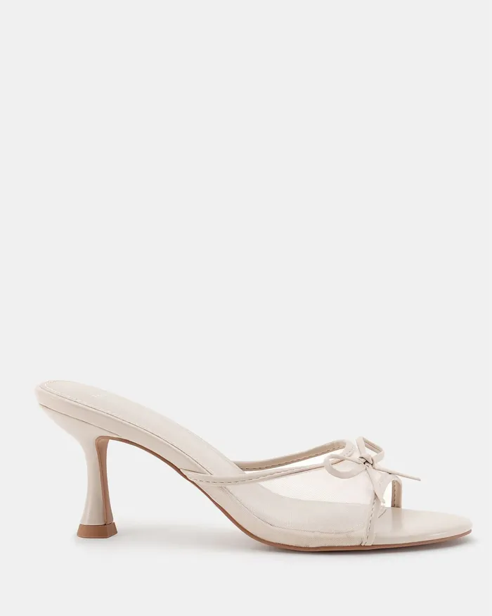 Peep Toes Women NOVO Shoes FLORIAN CREAM Mules