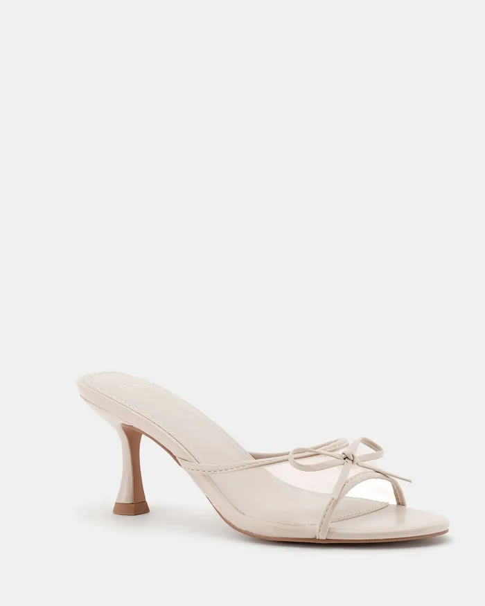 Peep Toes Women NOVO Shoes FLORIAN CREAM Mules