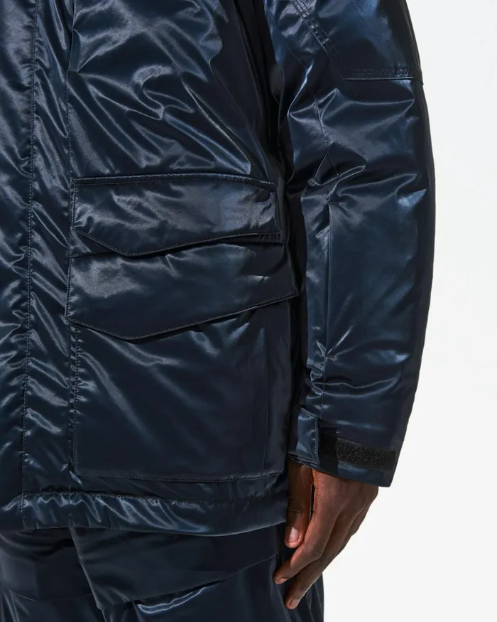 Perfect Moment Max Down Parka Jacket Blue Liquid Men Jackets