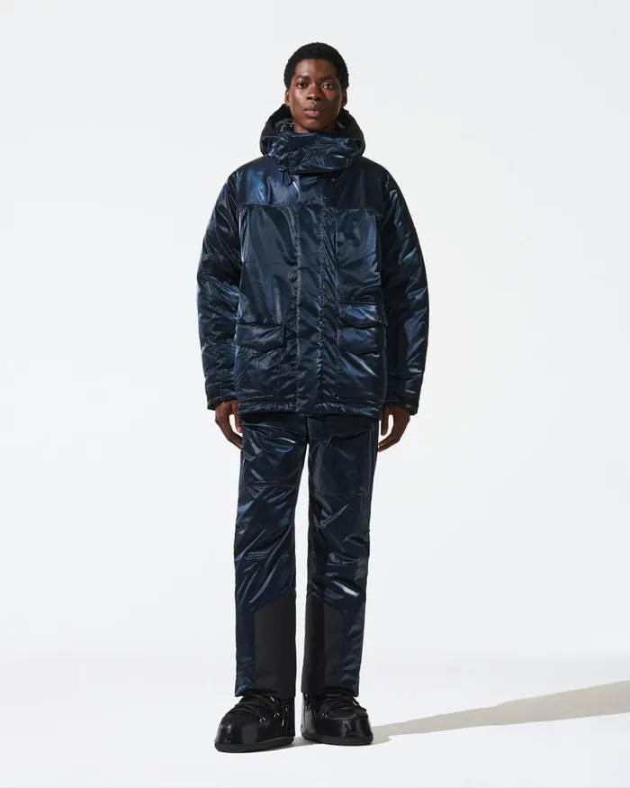Perfect Moment Max Down Parka Jacket Blue Liquid Men Jackets