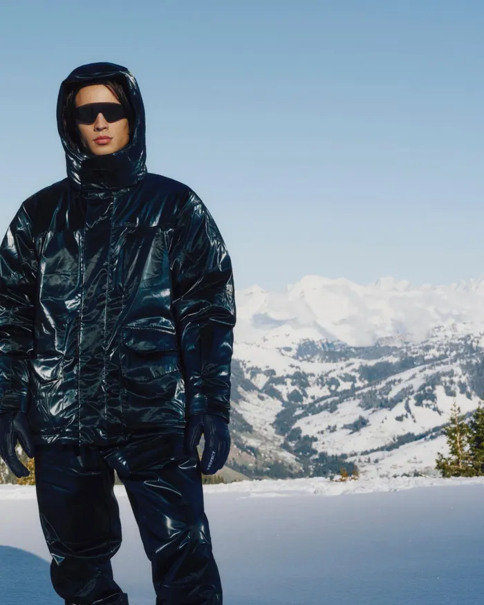 Perfect Moment Max Down Parka Jacket Blue Liquid Men Jackets