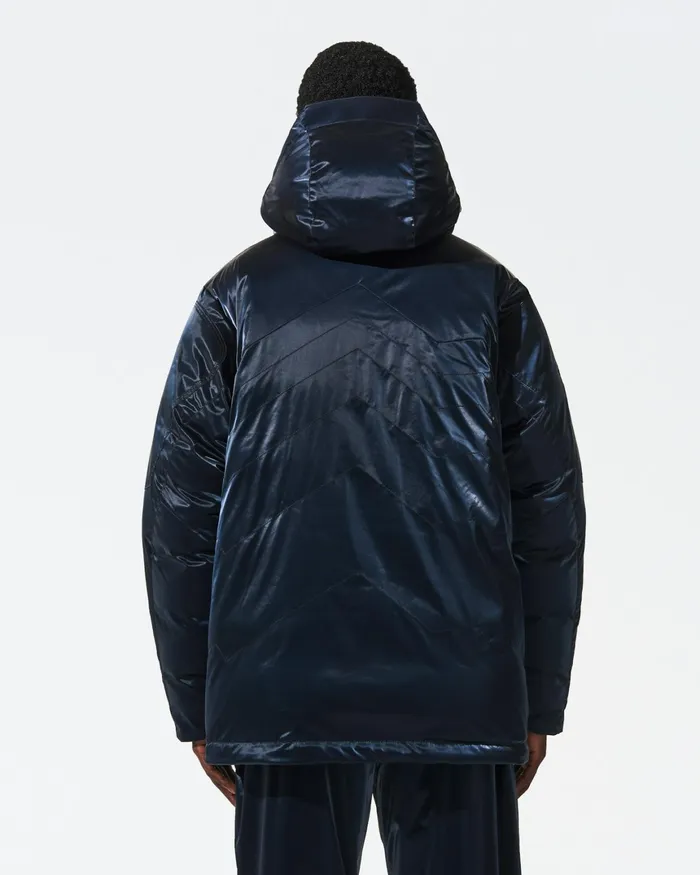 Perfect Moment Max Down Parka Jacket Blue Liquid Men Jackets