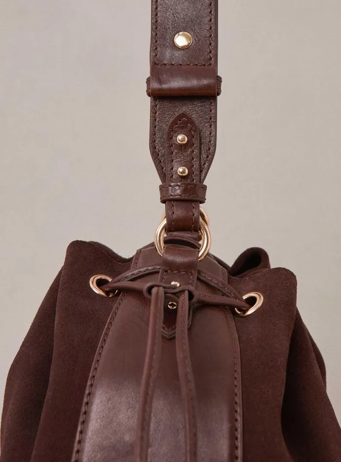 Petite Mendigote Shoulder Bags Fw24 Sac Sauline Bimatiere Chocolate 8211 Women