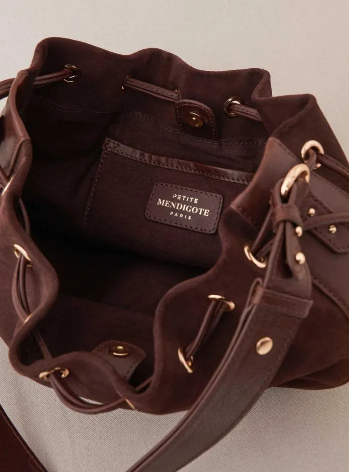 Petite Mendigote Shoulder Bags Fw24 Sac Sauline Bimatiere Chocolate 8211 Women