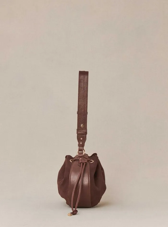 Petite Mendigote Shoulder Bags Fw24 Sac Sauline Bimatiere Chocolate 8211 Women