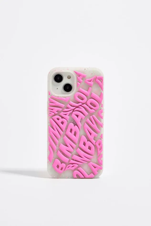 Pink IPhone 15 Silicone Case Chewing Gum Pink Women Bimba Y Lola Phone Cases