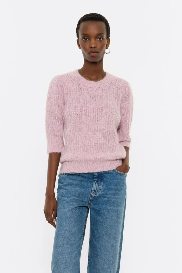 Pink Lurex Jumper Pink Women Bimba Y Lola Knitwear