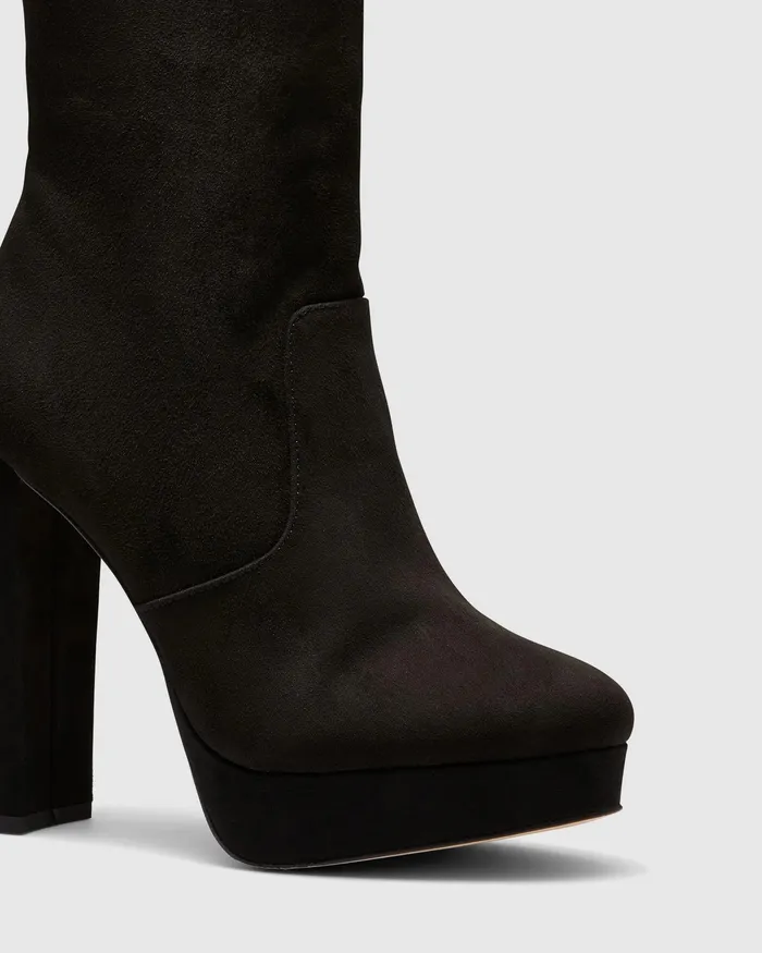 Platform Boots NOVO Shoes Women KIWI BLACK Platform Boots NOVO Shoes Women KIWI BLACK