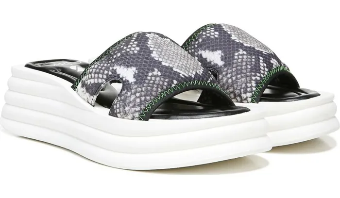 Platform Women Franco Sarto Sarto Vina 2 Platform Slide Sandal Roccia Mesh