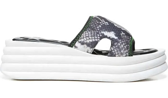 Platform Women Franco Sarto Sarto Vina 2 Platform Slide Sandal Roccia Mesh