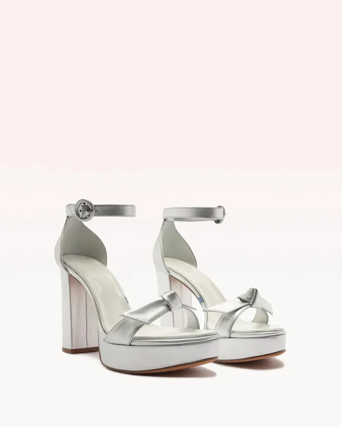 Platforms Women Alexandre Birman Platform Sandals For Wedding 8211 Clarita Platform Bridal 120 8211 Alexandre Birman Bridal Silver Pearl