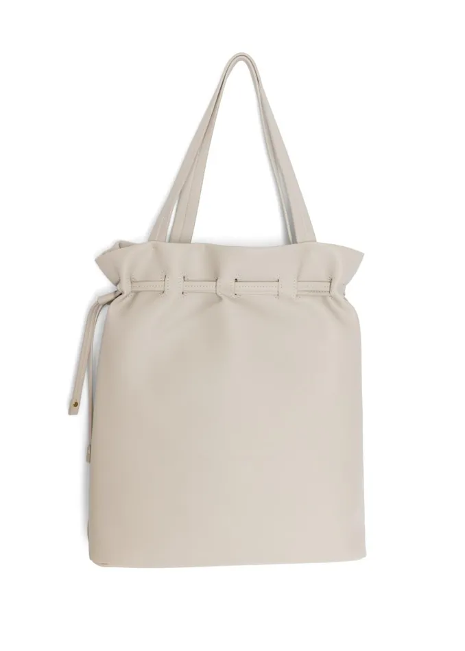 PLEATED TOTE BAG Taupe Women VENUS Handbags