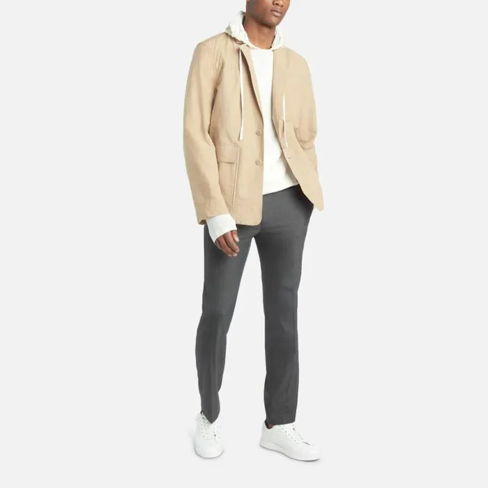 Premium Stretch Twill Slim Fit Flex Waistband Flat Front Dress Pant Cement Men Kenneth Cole Bottoms