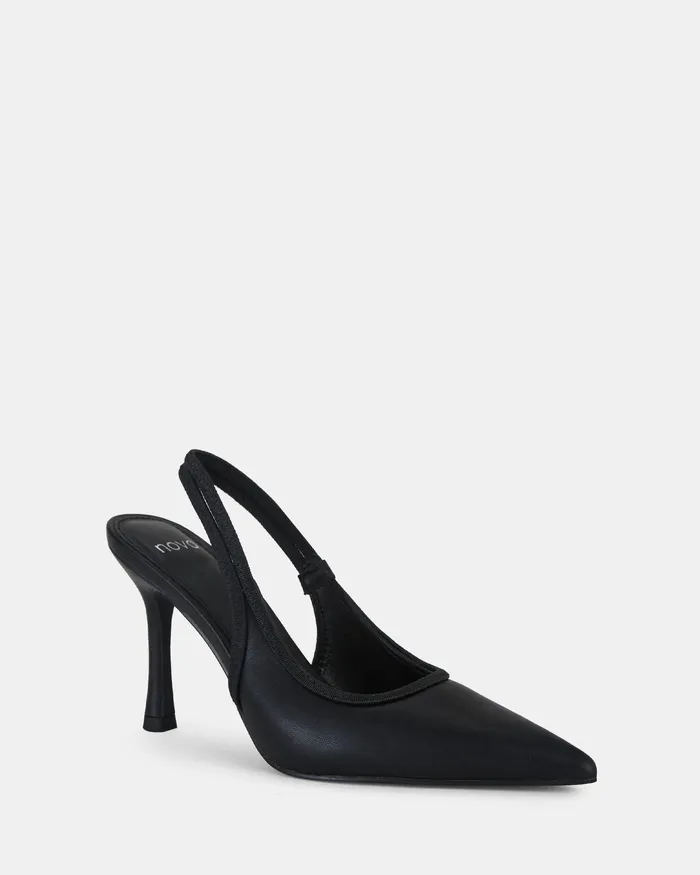 Pumps NOVO Shoes Women IANTHE BLACK Closed Toe Heels