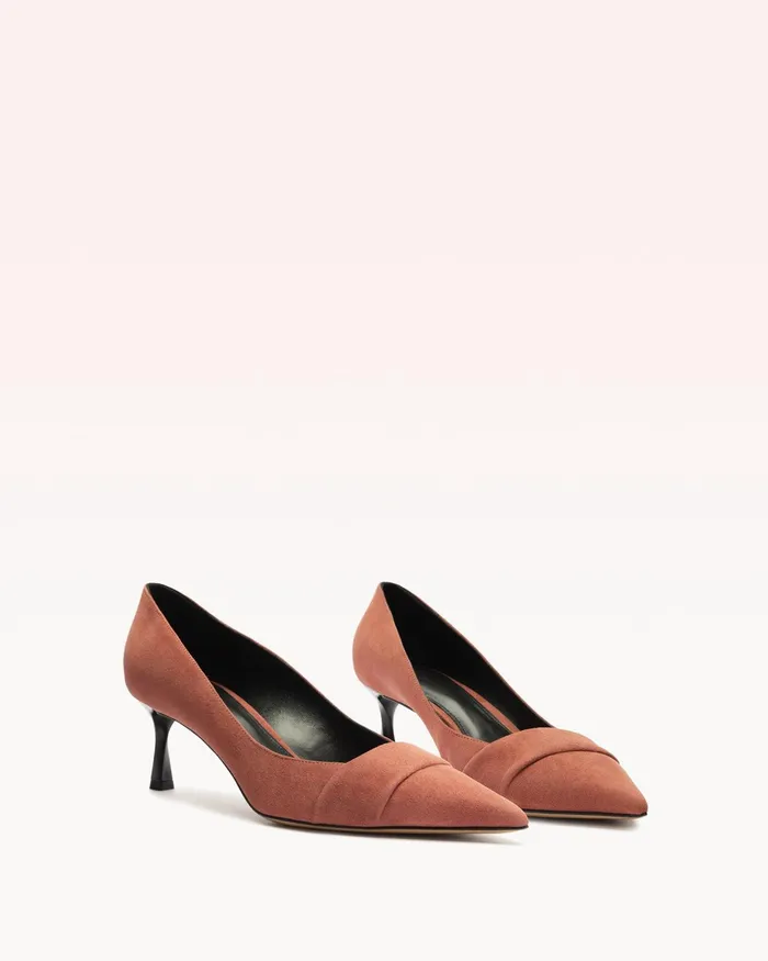 Pumps Women Alexandre Birman Ally 60 Thin Suede Clay Clay