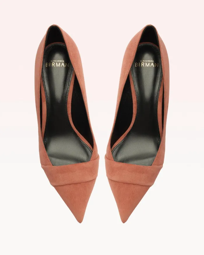 Pumps Women Alexandre Birman Ally 60 Thin Suede Clay Clay