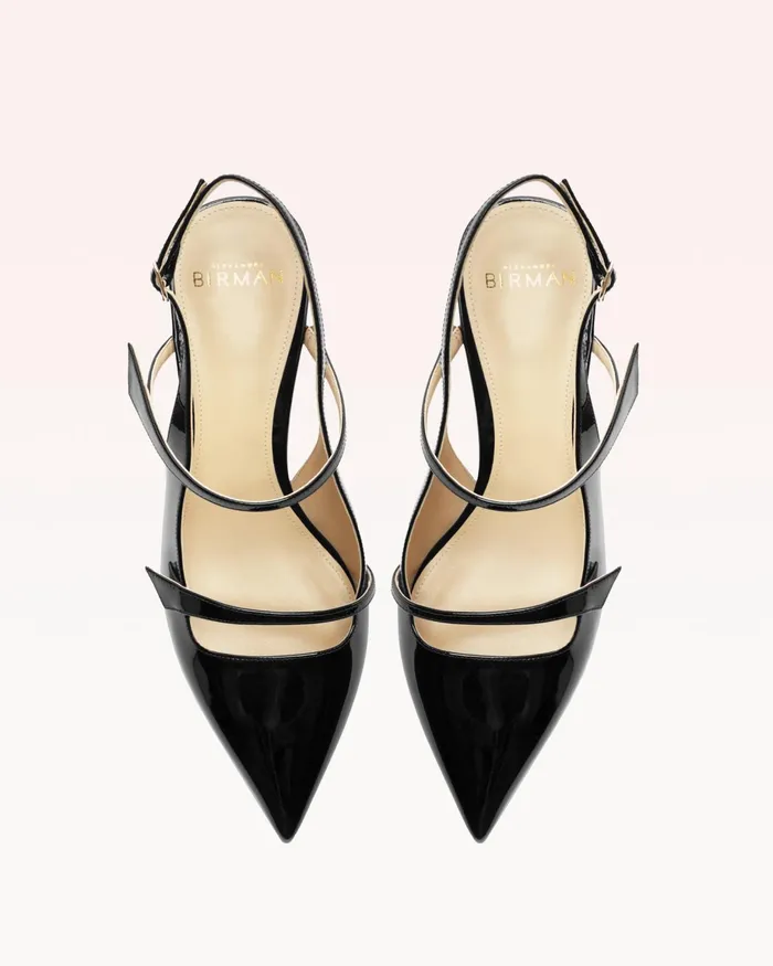 Pumps Women Alexandre Birman Tita 60 Pointed Toe Slingback Alexandre Birman Slingback Pumps Black