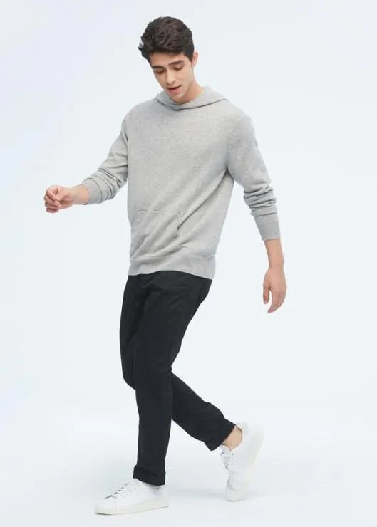 Pure Cashmere Hoodie For Men Men Lilysilk Sweaters