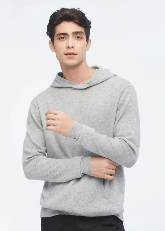 Pure Cashmere Hoodie For Men Men Lilysilk Sweaters