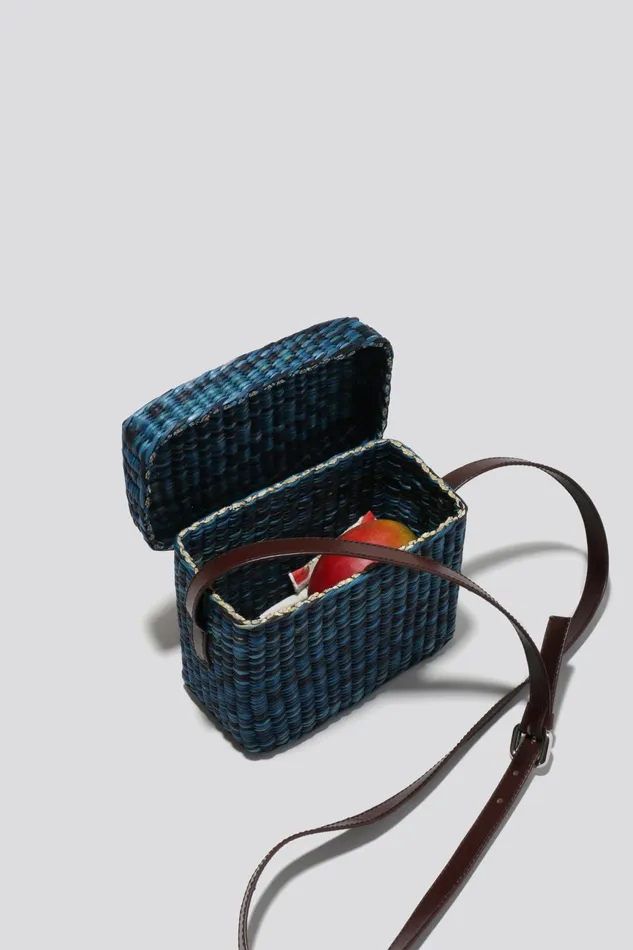 Rachel Comey Bags Women Straw Lunchbox Blue Rachel Comey Bags Women Straw Lunchbox Blue