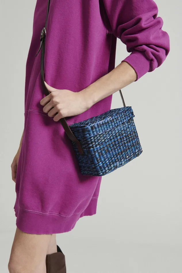 Rachel Comey Bags Women Straw Lunchbox Blue Rachel Comey Bags Women Straw Lunchbox Blue