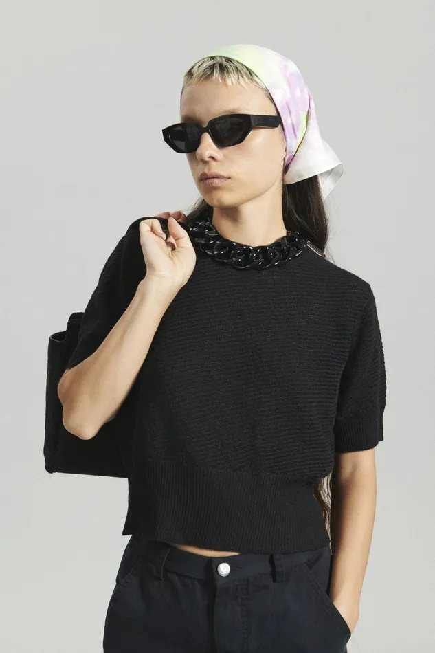 Rachel Comey Knits Women Calibra Top Heather Aqua