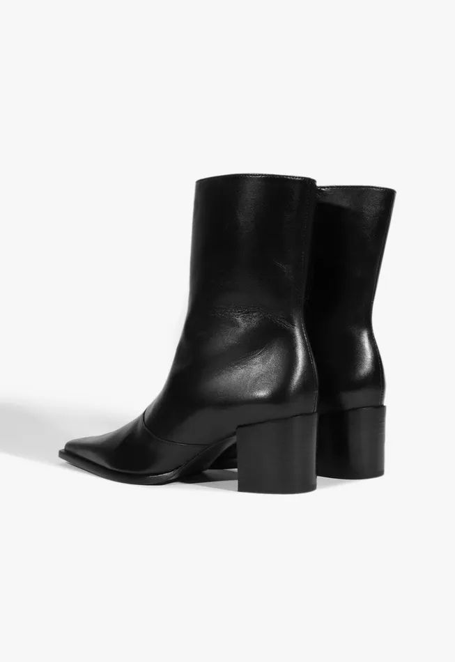Raffaela Mid Bootie Black Women Schutz Shoes Booties