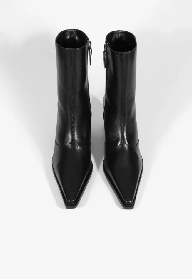 Raffaela Mid Bootie Black Women Schutz Shoes Booties