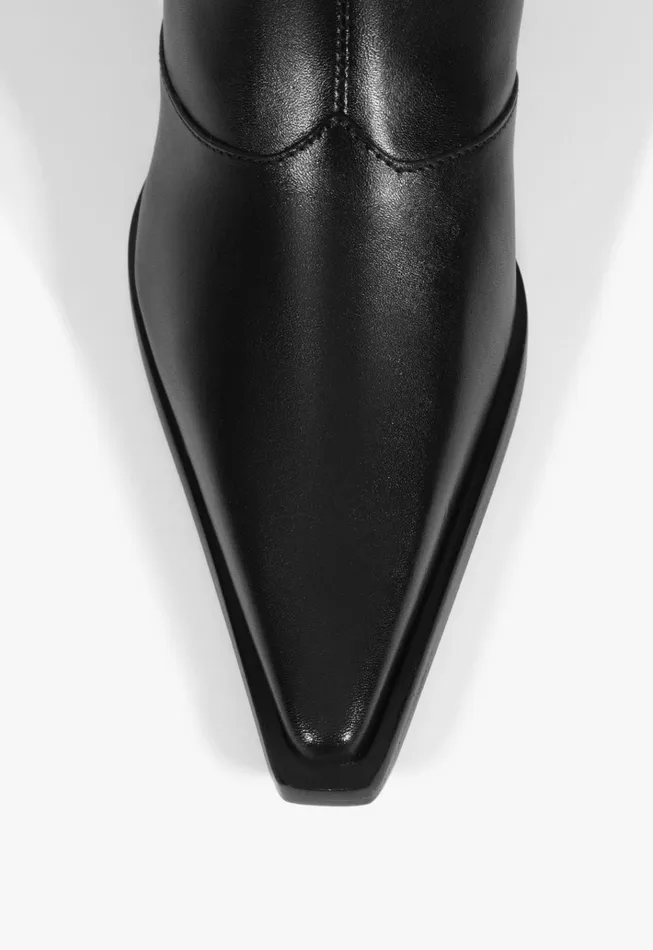Raffaela Mid Bootie Black Women Schutz Shoes Booties