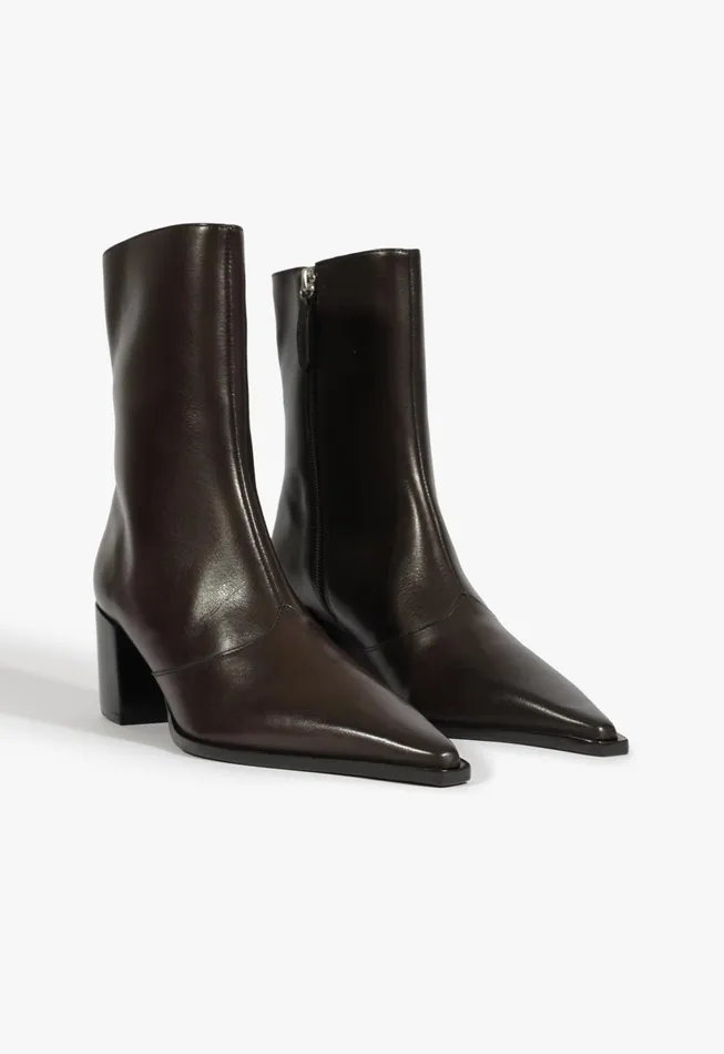 Raffaela Mid Bootie Dark Brown Women Schutz Shoes Booties