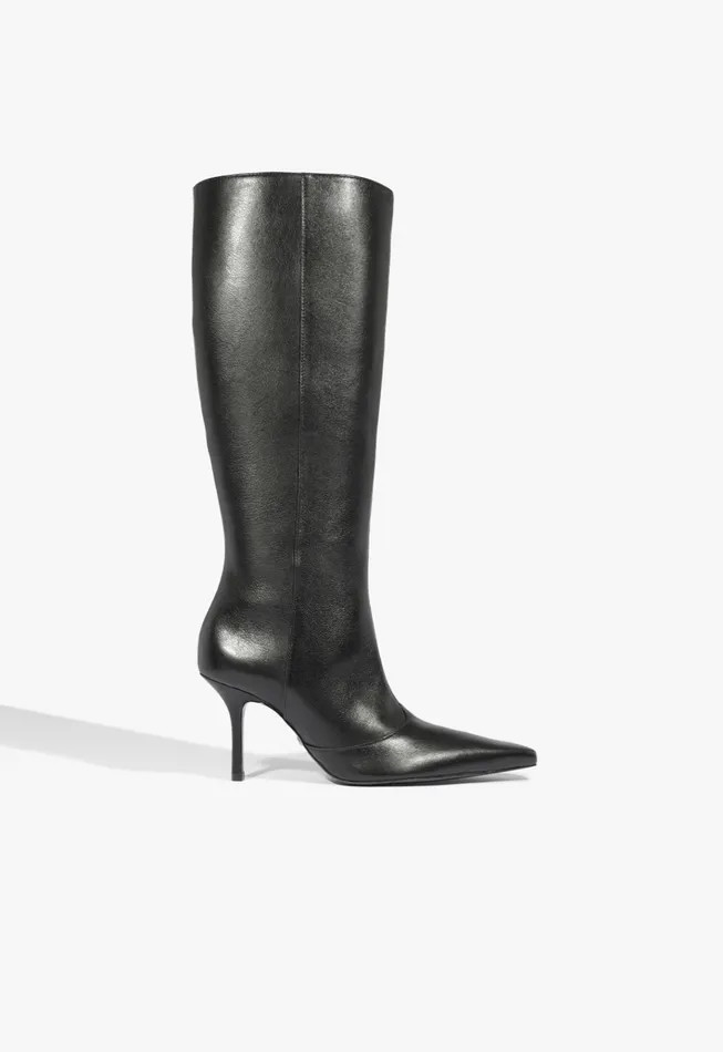 Raffaela Up Stiletto Boot Black Women Schutz Shoes Boots