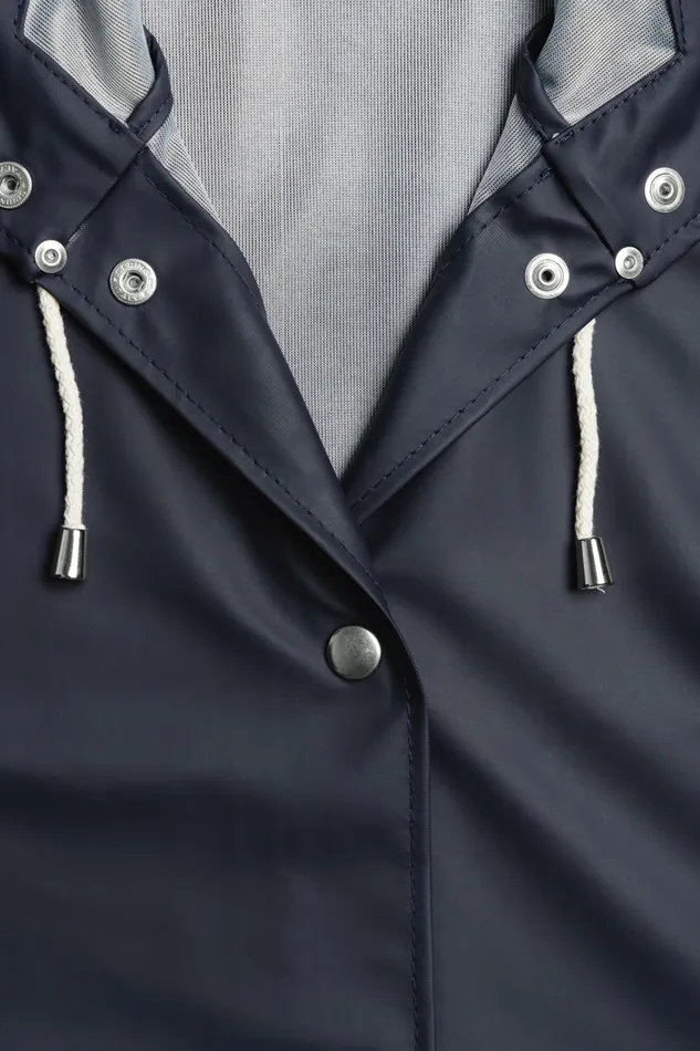 Raincoats Women Stutterheim Mosebacke Lightweight Raincoat Navy