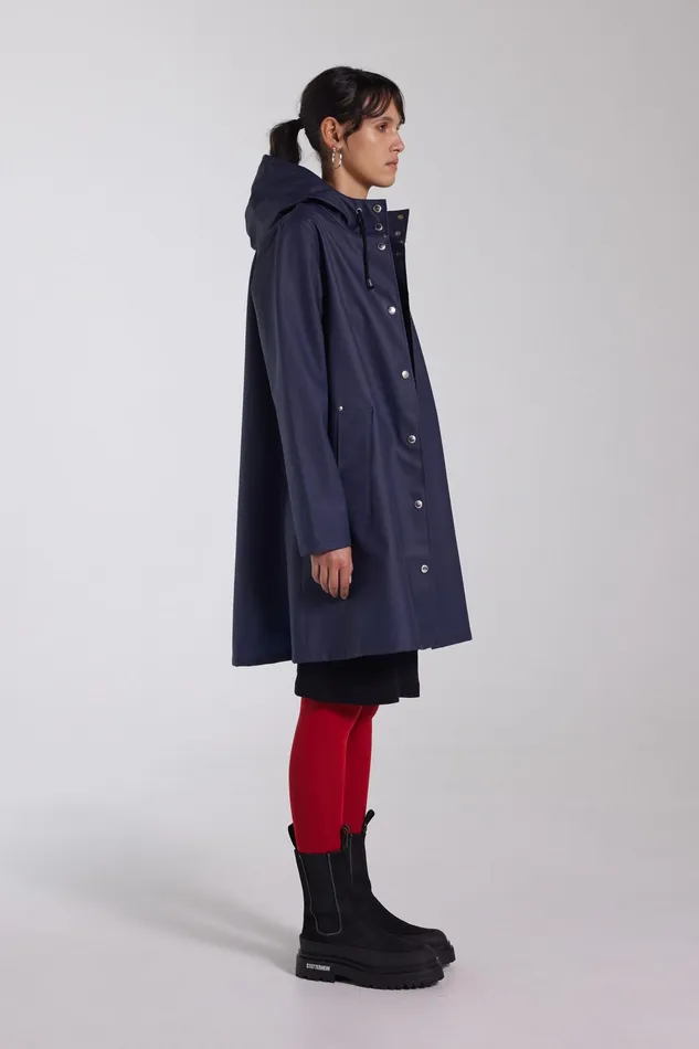 Raincoats Women Stutterheim Mosebacke Lightweight Raincoat Navy
