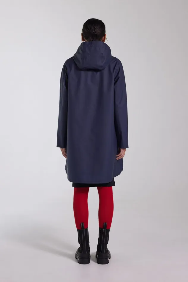 Raincoats Women Stutterheim Mosebacke Lightweight Raincoat Navy