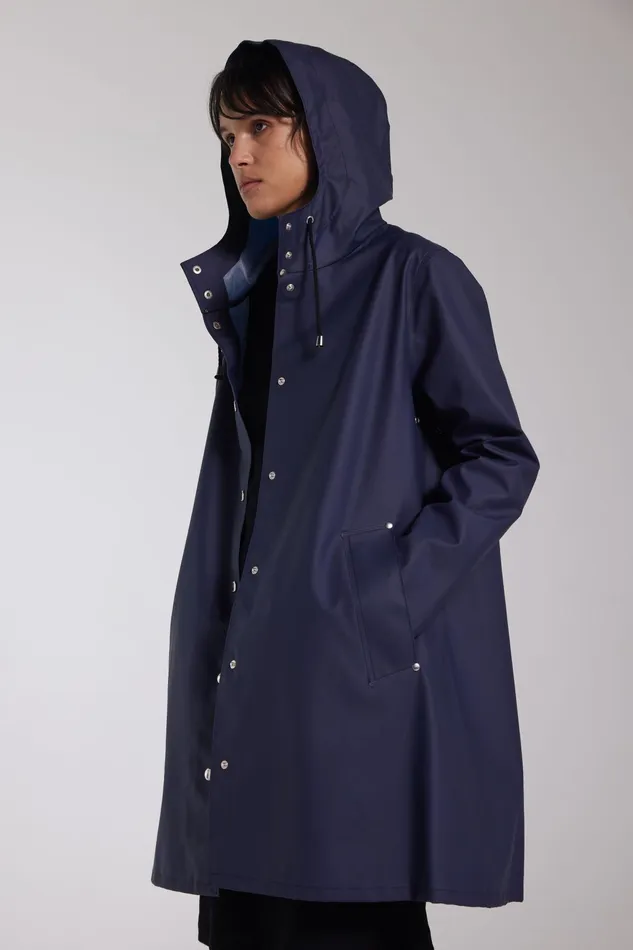 Raincoats Women Stutterheim Mosebacke Lightweight Raincoat Navy