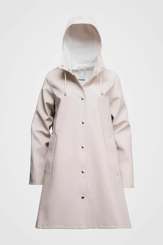 Raincoats Women Stutterheim Mosebacke Raincoat Light Sand