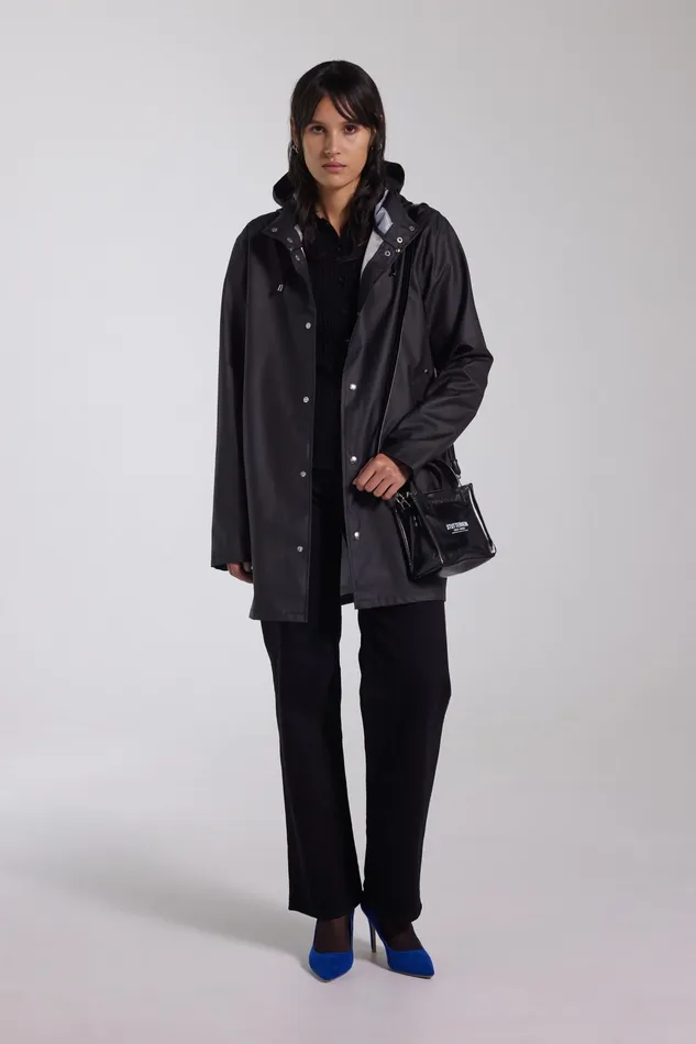 Raincoats Women Stutterheim Stockholm Lightweight Raincoat Black