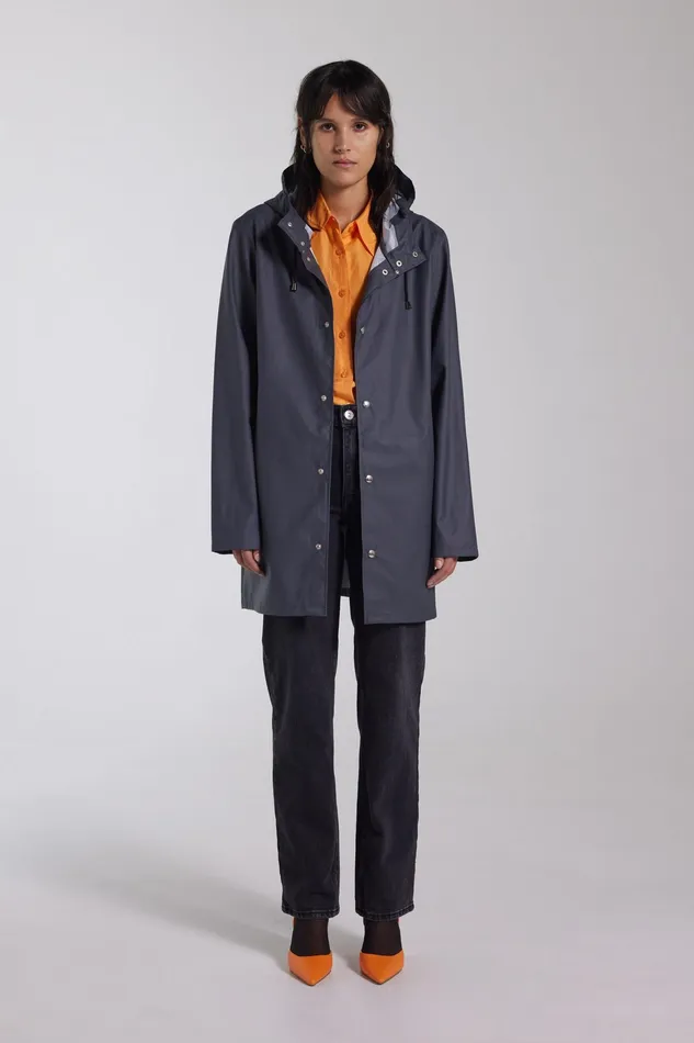 Raincoats Women Stutterheim Stockholm Lightweight Raincoat Charcoal