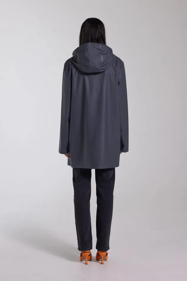 Raincoats Women Stutterheim Stockholm Lightweight Raincoat Charcoal