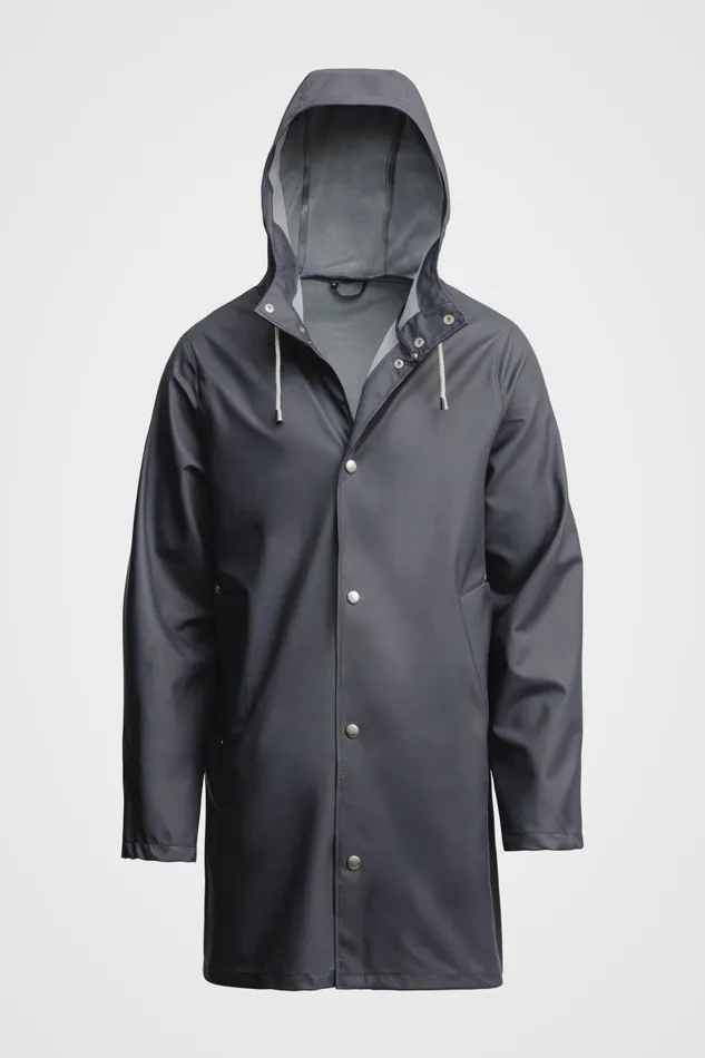 Raincoats Women Stutterheim Stockholm Lightweight Raincoat Charcoal