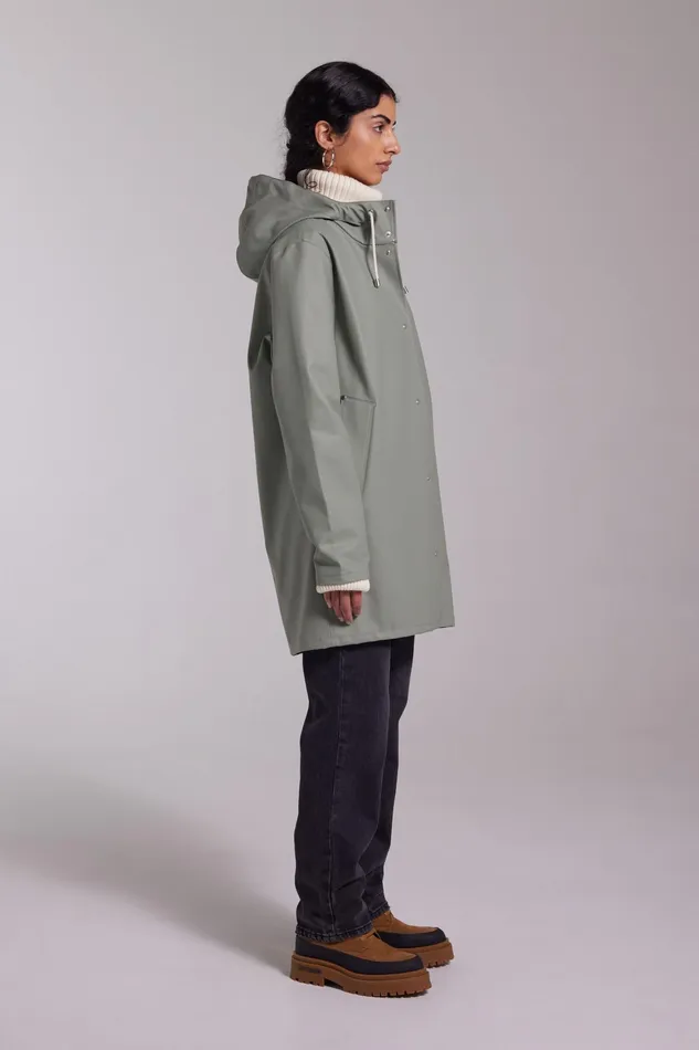 Raincoats Women Stutterheim Stockholm Lightweight Raincoat Khaki Green