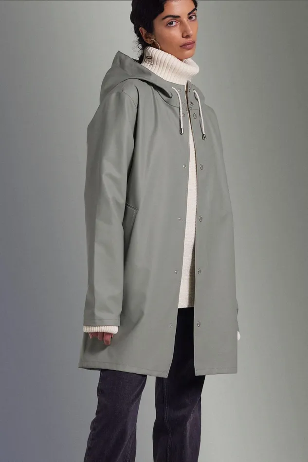 Raincoats Women Stutterheim Stockholm Lightweight Raincoat Khaki Green