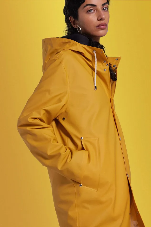 Raincoats Women Stutterheim Stockholm Lightweight Raincoat Warm Honey